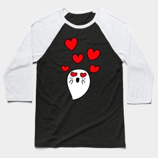 Little Ghost in Love Baseball T-Shirt